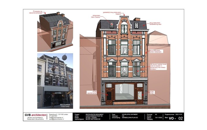 plan restauratie