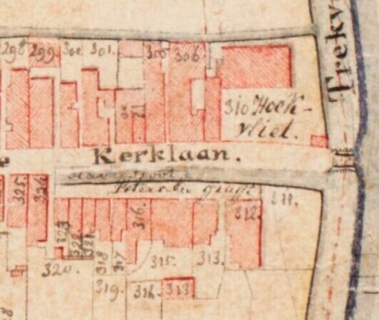 bebouwing begin 19e eeuw