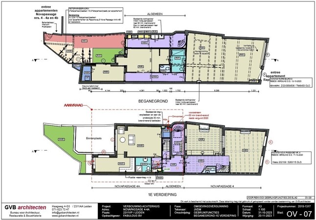 tekening vergunning plan