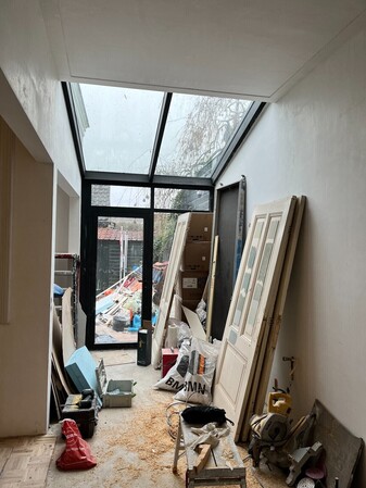 in uitvoering; nieuwe bijkeuken