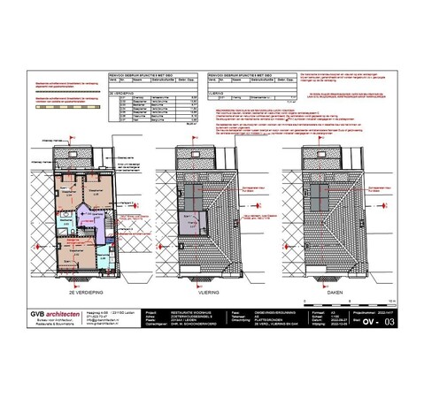 tekening restauratieplan vergunning