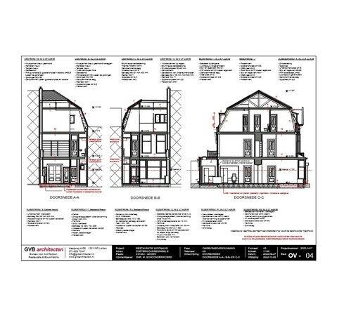 tekening restauratieplan vergunning