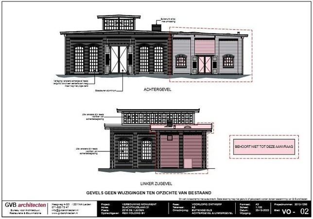 gevels blijven ongewijzigd