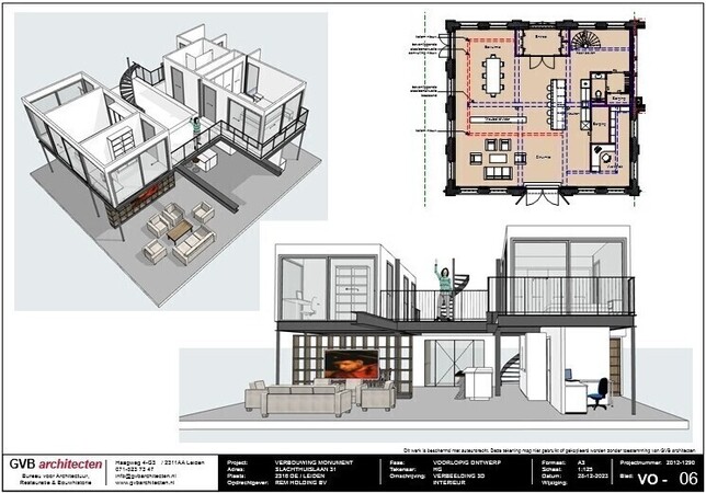 vrijstaand inbouwpakket los van oude casco