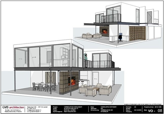 vrijstaand inbouwpakket los van oude casco