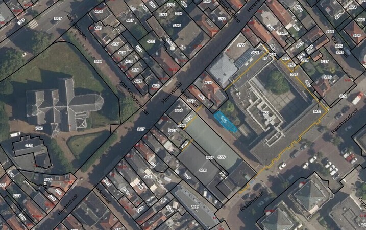 Situatie voor nieuwbouw