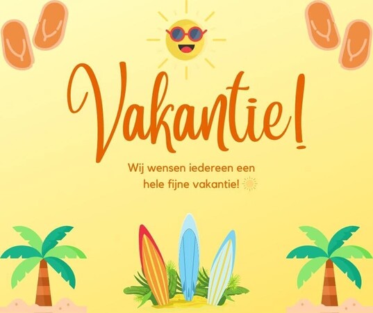 vakantiesluiting!