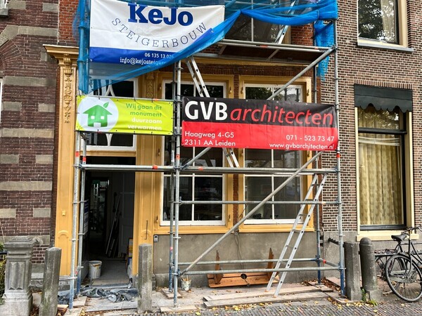 start restauratie grachtenpand rapenburg