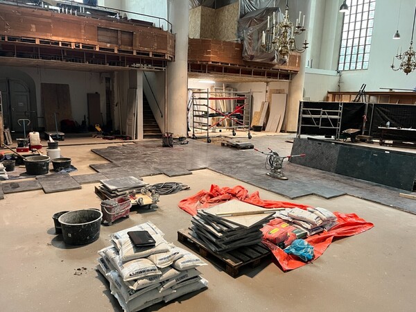 verbouwing kloosterkerk vol in uitvoering