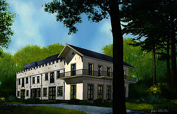 koetshuis Eikenrode artist impression vergund plan tot herontwikkeling