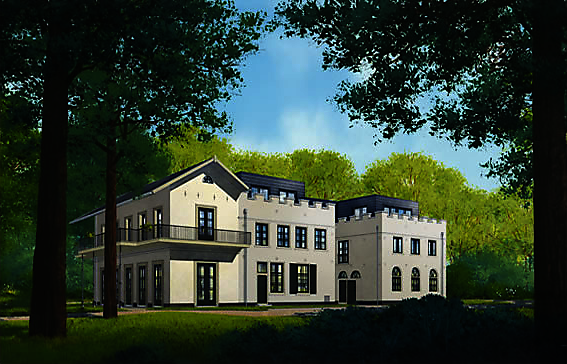 koetshuis Eikenrode artist impression vergund plan tot herontwikkeling