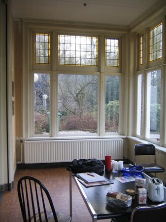 serre hoofdhuis voor restauratie