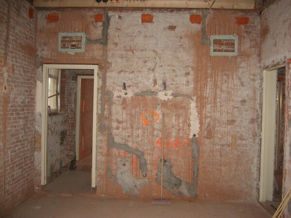 badkamer hoofdhuis voor restauratie