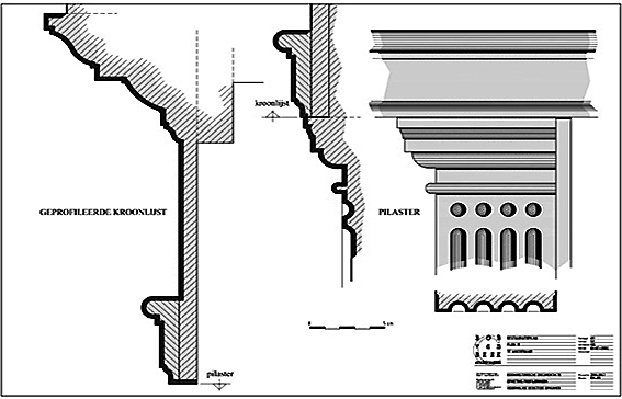 opmeting lijstwerk restant bedstede opkamer