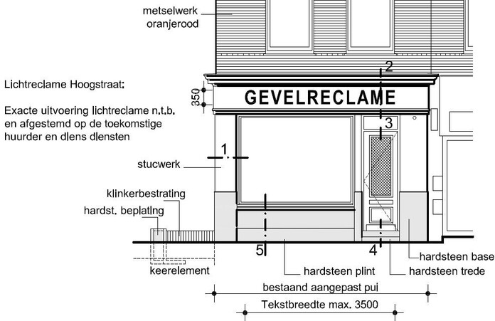 tekening nieuwe toestand
