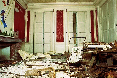 hoofdhuis Eikenrode oude toestand impressie interieur