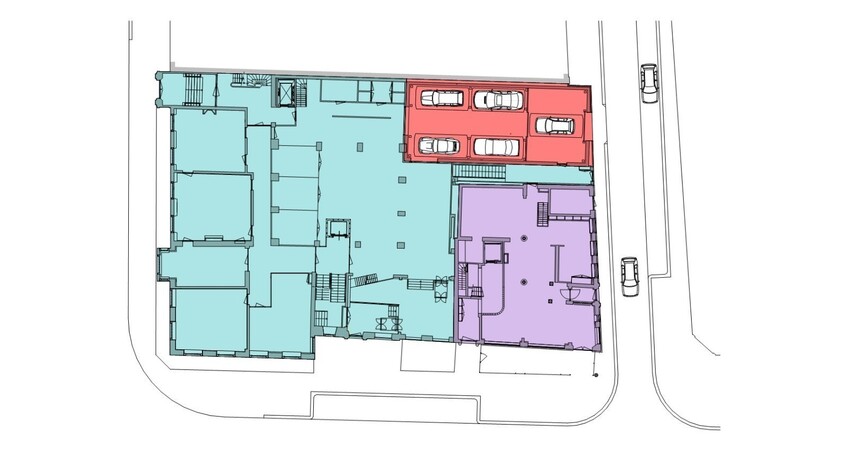 overzicht plan beganegrond complex