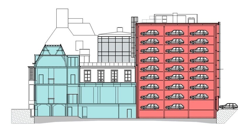 doorsnede plan complex