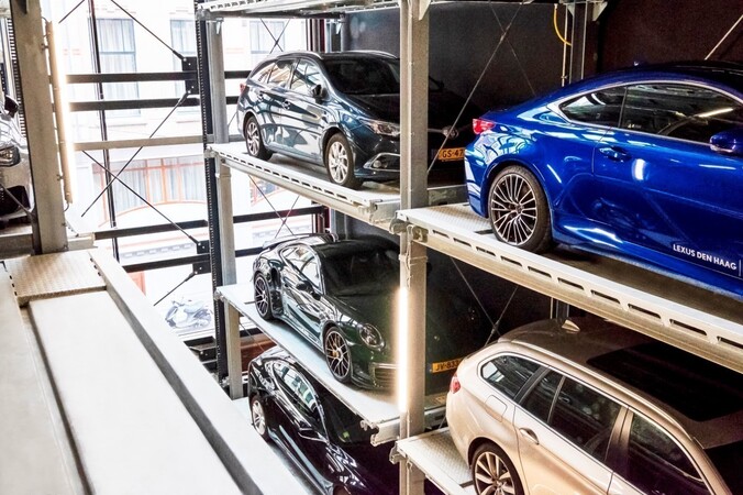 volautomatische parkeergarage centrum Den Haag