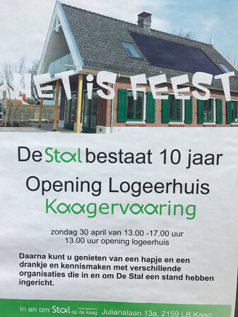 10 jaar de stal kaag = feest