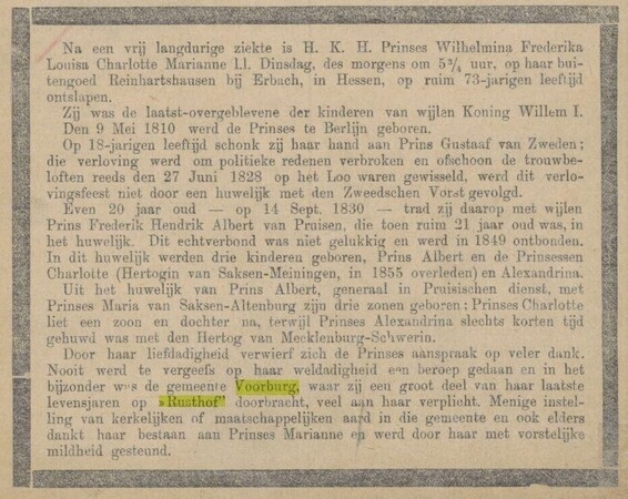 Prinses Marianne was de prominente eigenaar ooit