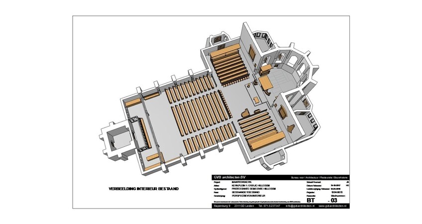bestaande toestand kerkzaal