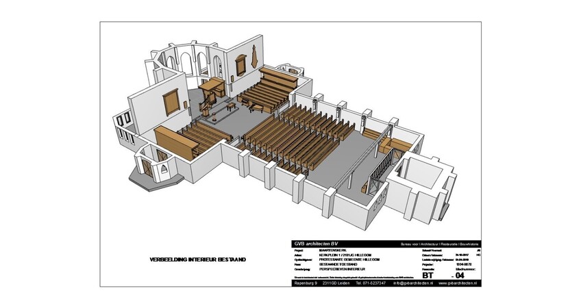 bestaande toestand kerkzaal