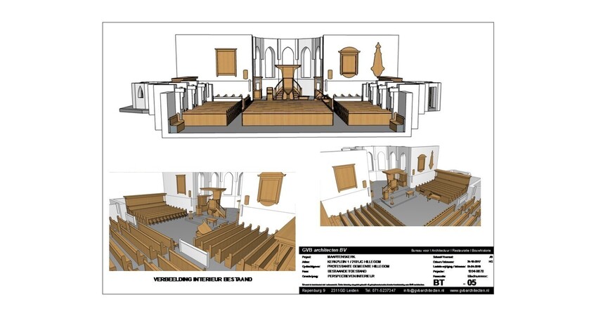 bestaande toestand kerkzaal