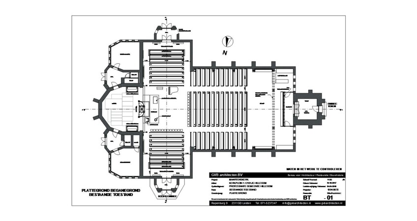 bestaande toestand kerkzaal