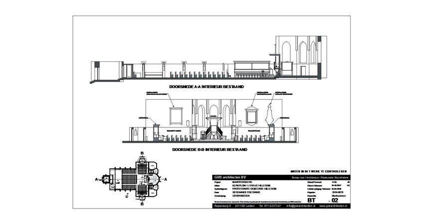 bestaande toestand kerkzaal