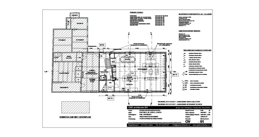 Plantekening beganegrond